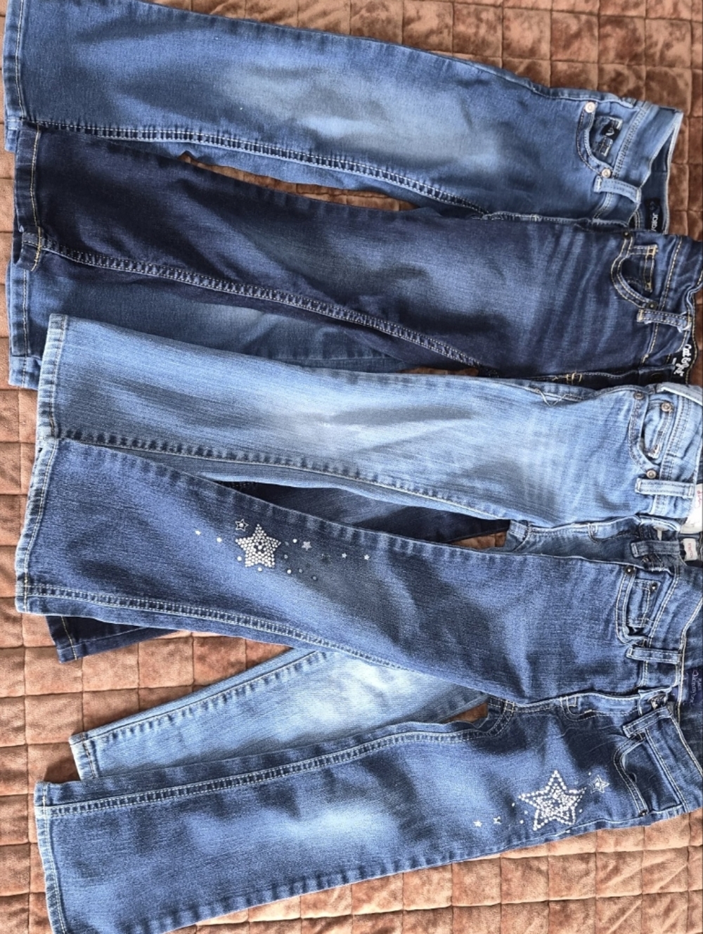Girls Size 5 Jeans Lot 4pc Bootcut Skinny Denim Bundle
